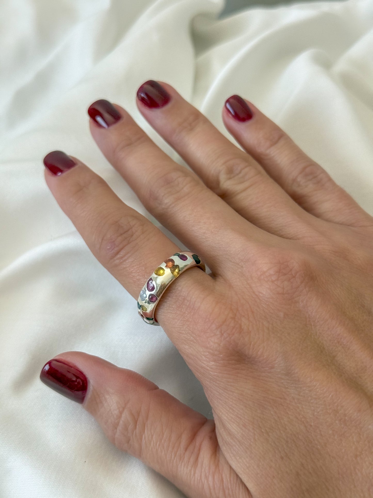 #19 Confetti Sapphire Ring