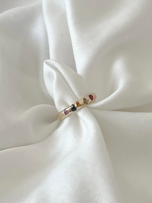 #17 Ruby & Sapphire 5 Stone