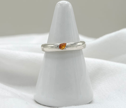 #2 Orange Sapphire 1 stone