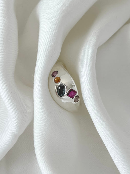 #28 Sapphire & Ruby 5 Stone