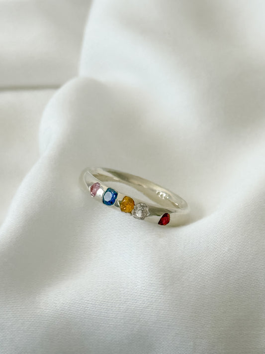 #18 Sapphire & Ruby 5 Stone