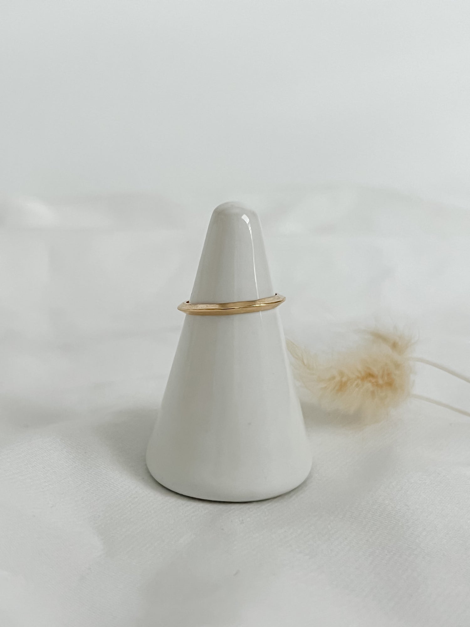 Trigon ring by Amory C Jewelry. A distinctive triangular silhouette ring. 